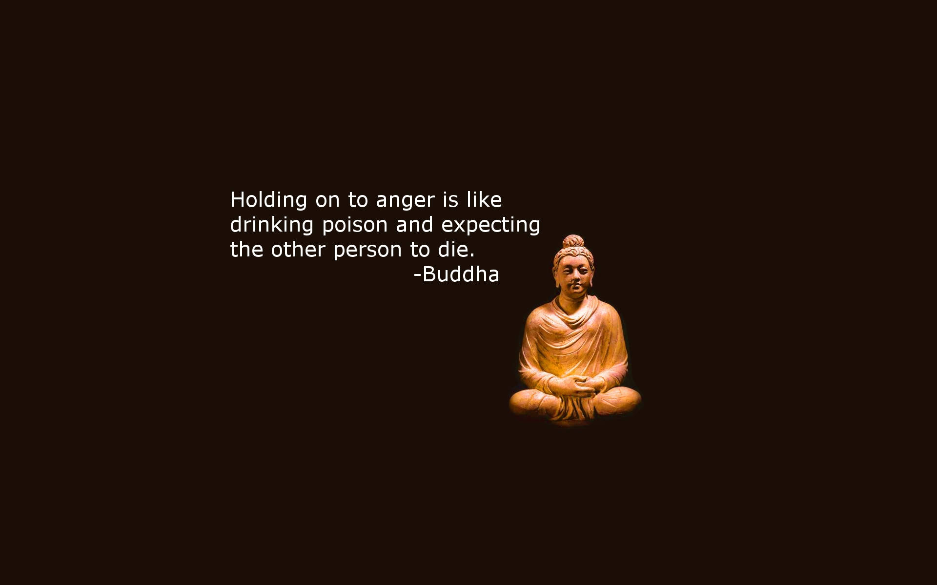 Minimalist Quote Text Buddha Desktop Wallpaper