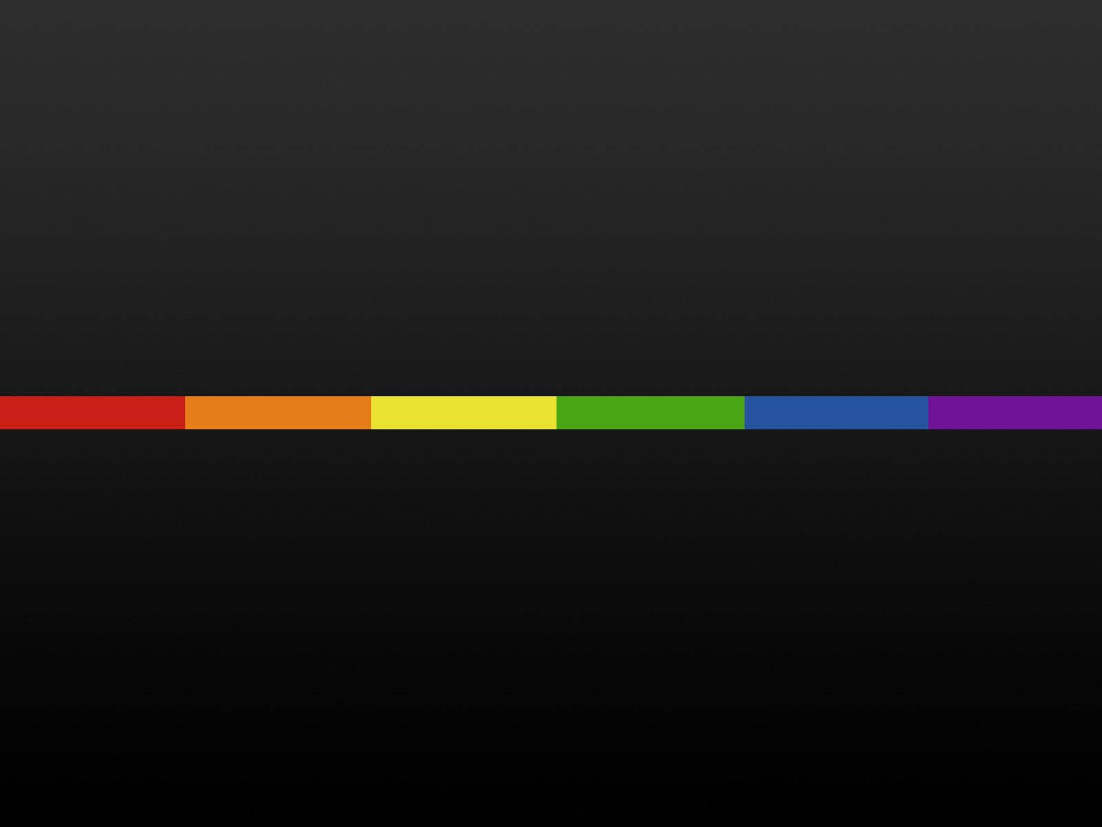 Minimalist Rainbow Strip Of Pride