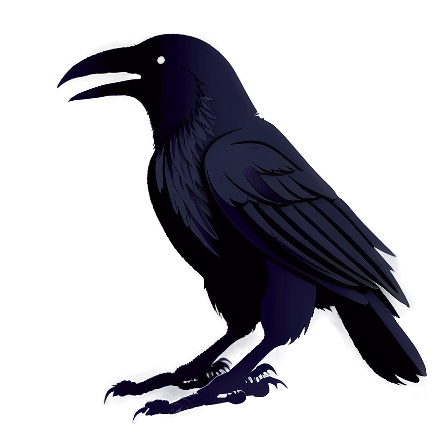 Download Minimalist Raven Png Ldf | Wallpapers.com