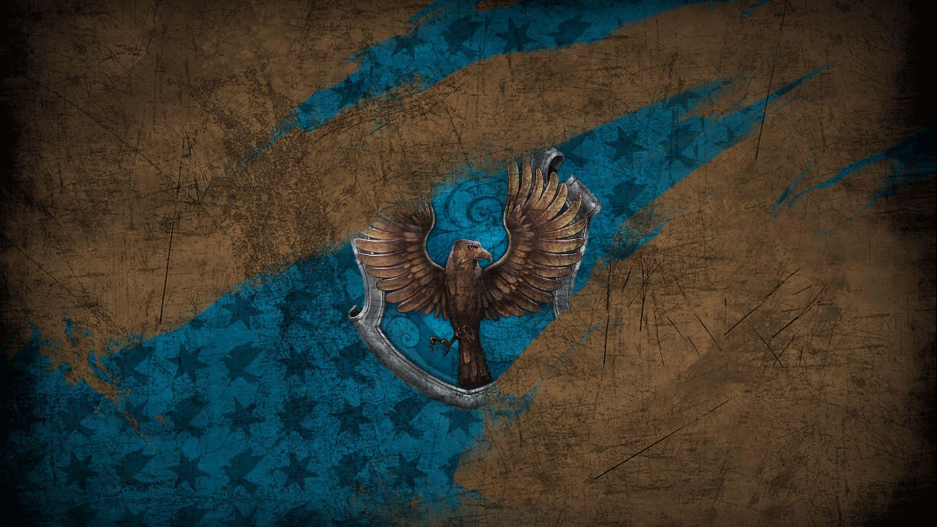 Minimalist Ravenclaw Crest Harry Potter Wallpaper