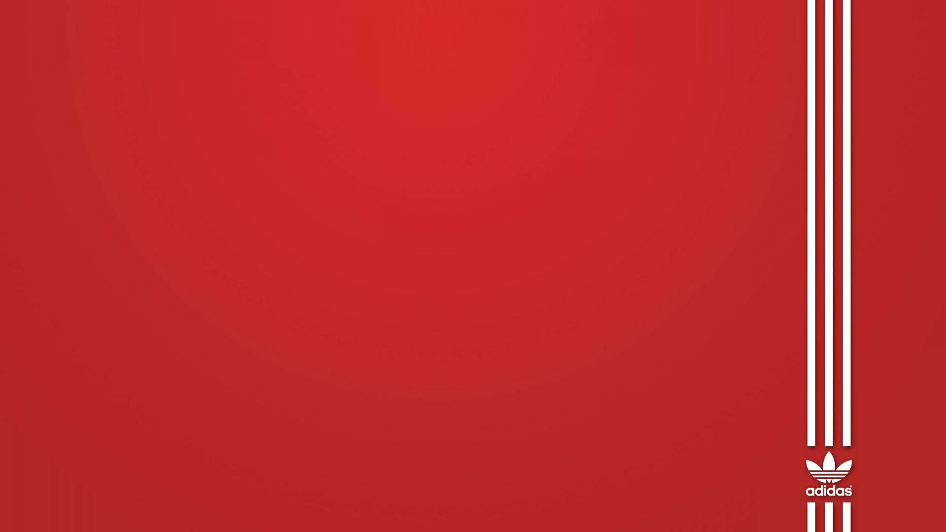 Minimalist Red Adidas Logo