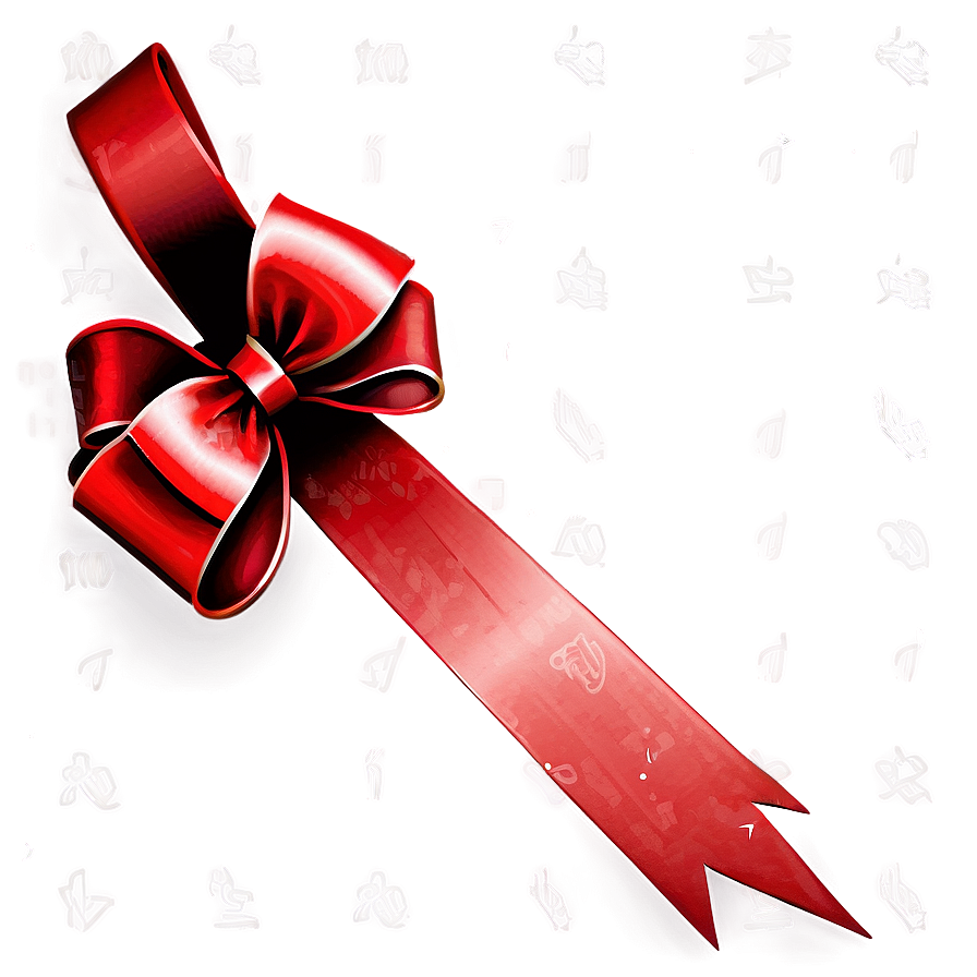 Minimalist Red Bow Png 05252024 PNG