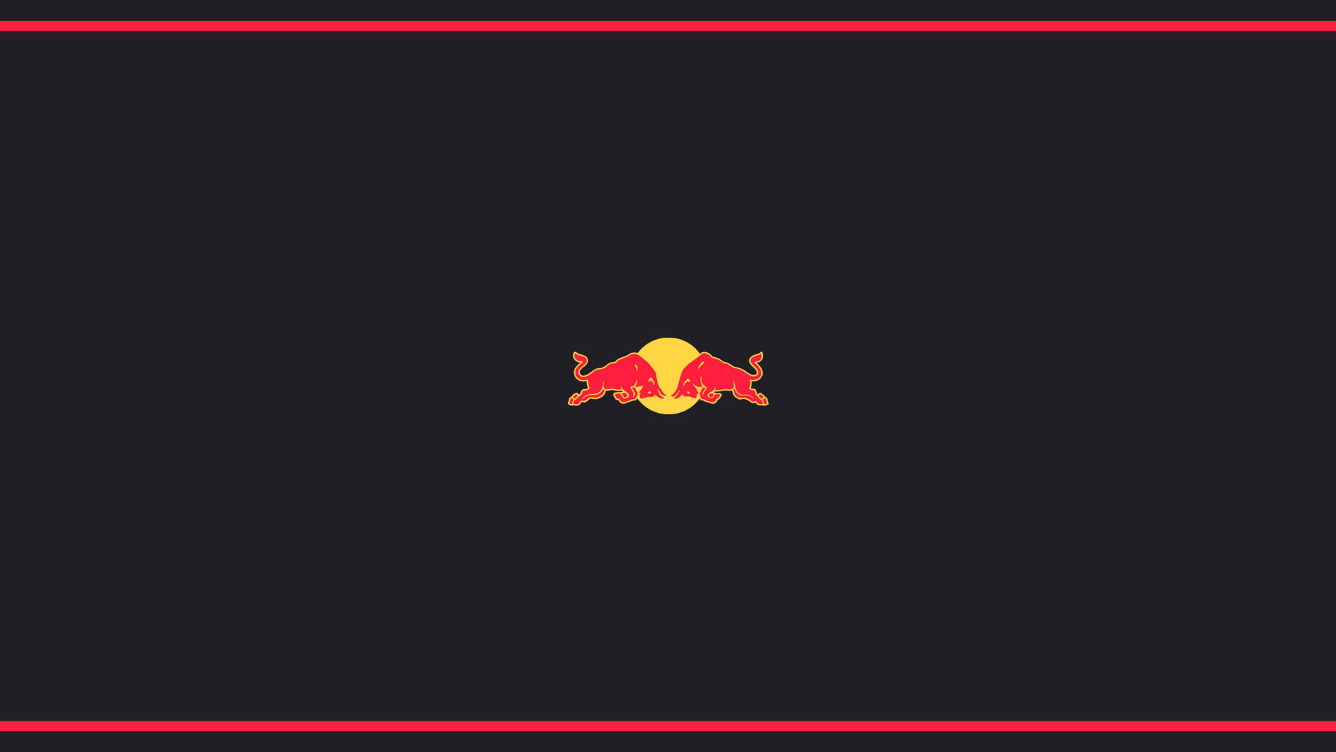 Minimalist Red Bull Vector Wallpaper