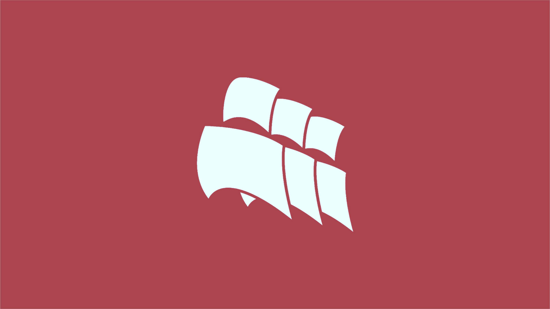 Minimalist Red Corsair Logo Background