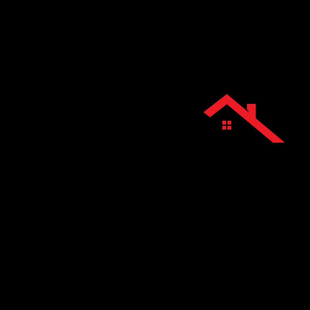 Minimalist Red House Icon Wallpaper