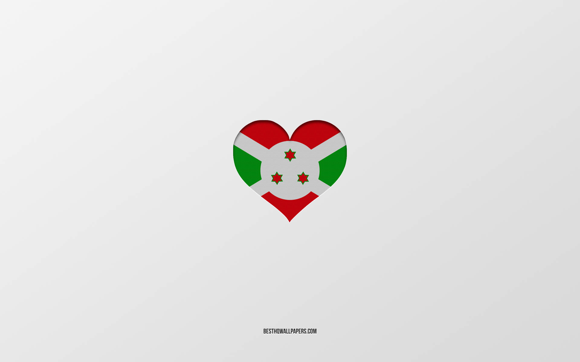 Minimalist Representation of Burundi Flag Wallpaper