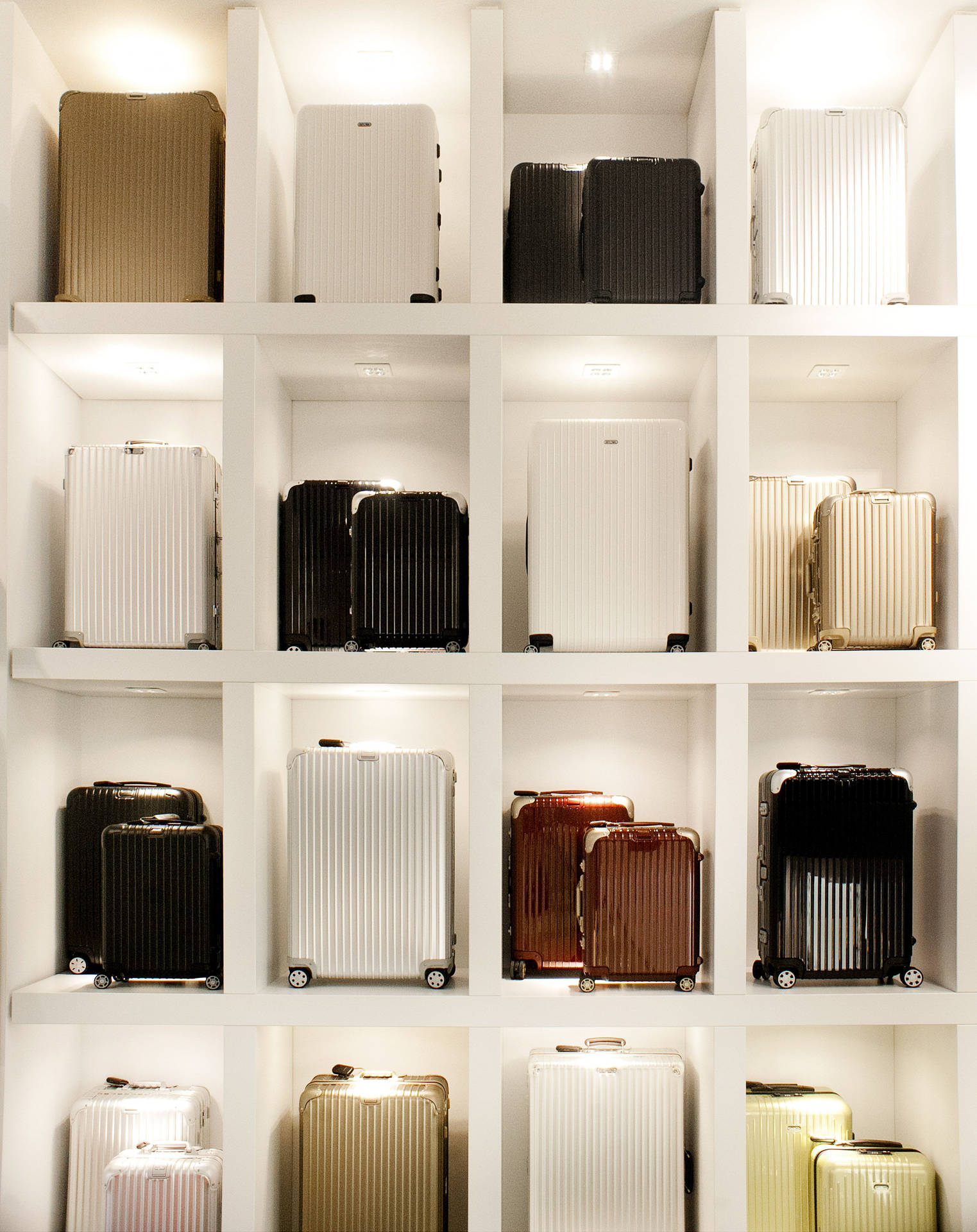 Minimalist Rimowa Luggage Store Wallpaper