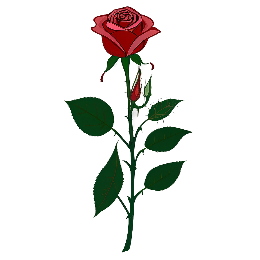 Minimalist Rose Clipart Png 06272024 PNG