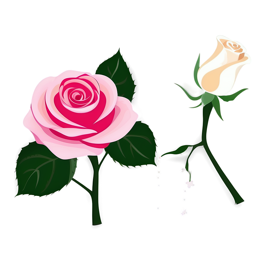 Minimalist Rose Clipart Png Fot PNG