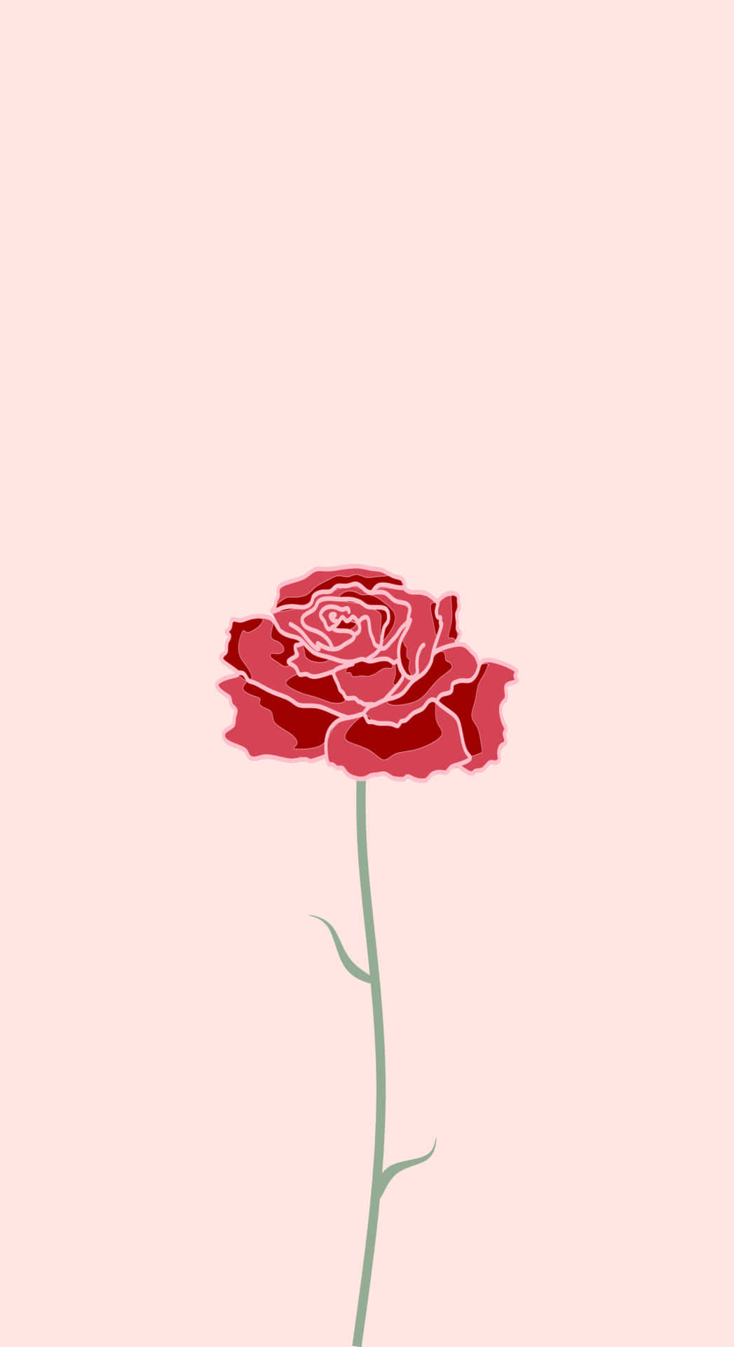 Minimalist Rose Romantic Aesthetic.jpg Wallpaper