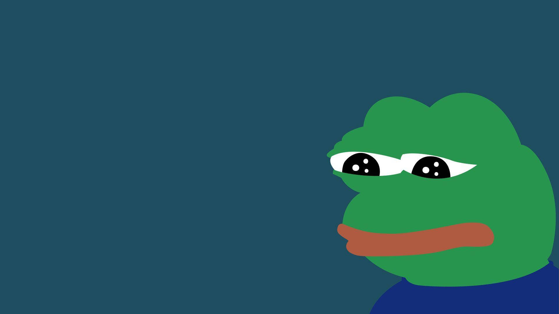 Minimalist Sad Meme Pepe Wallpaper