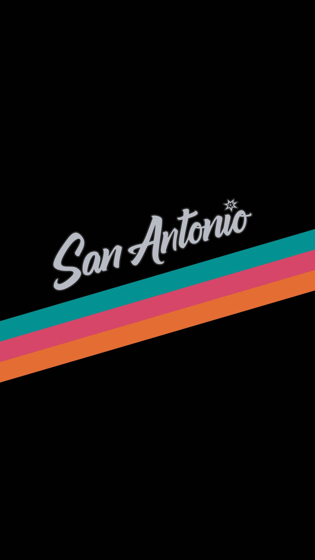 Minimalistisk San Antonio Spurs Wallpaper