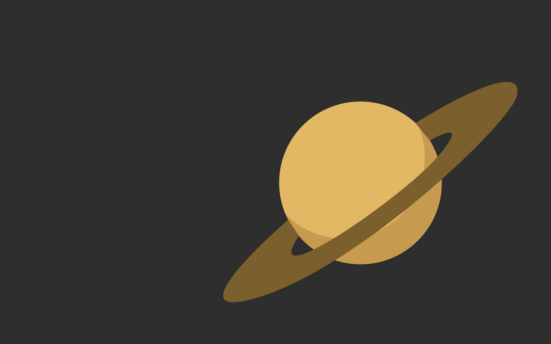 Minimalist Saturn 4k Background