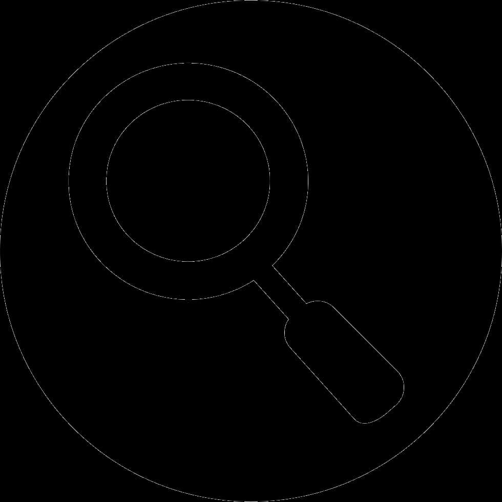 Minimalist Search Icon Graphic PNG