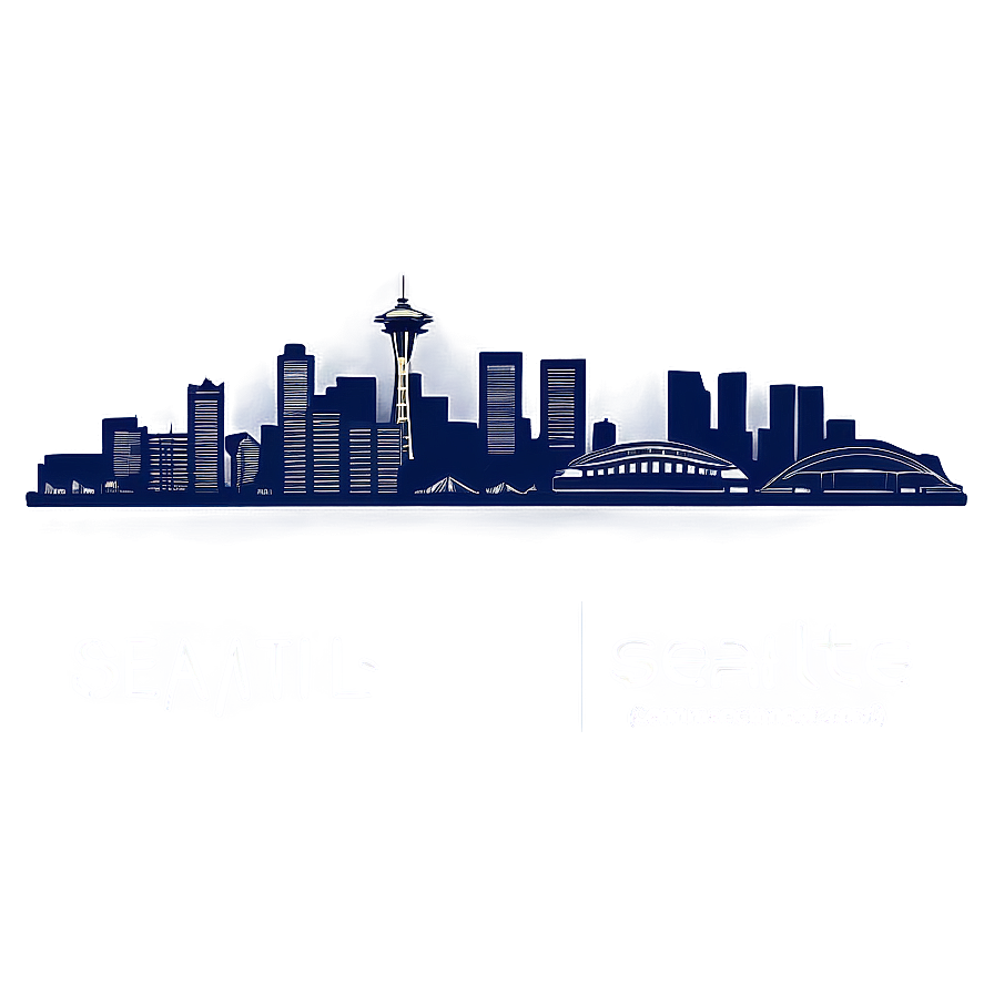 Minimalist Seattle Skyline Design Png Fyf PNG