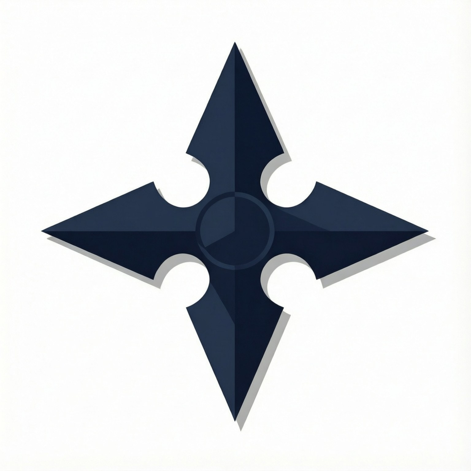 Vettore Shuriken Minimalista Sfondi