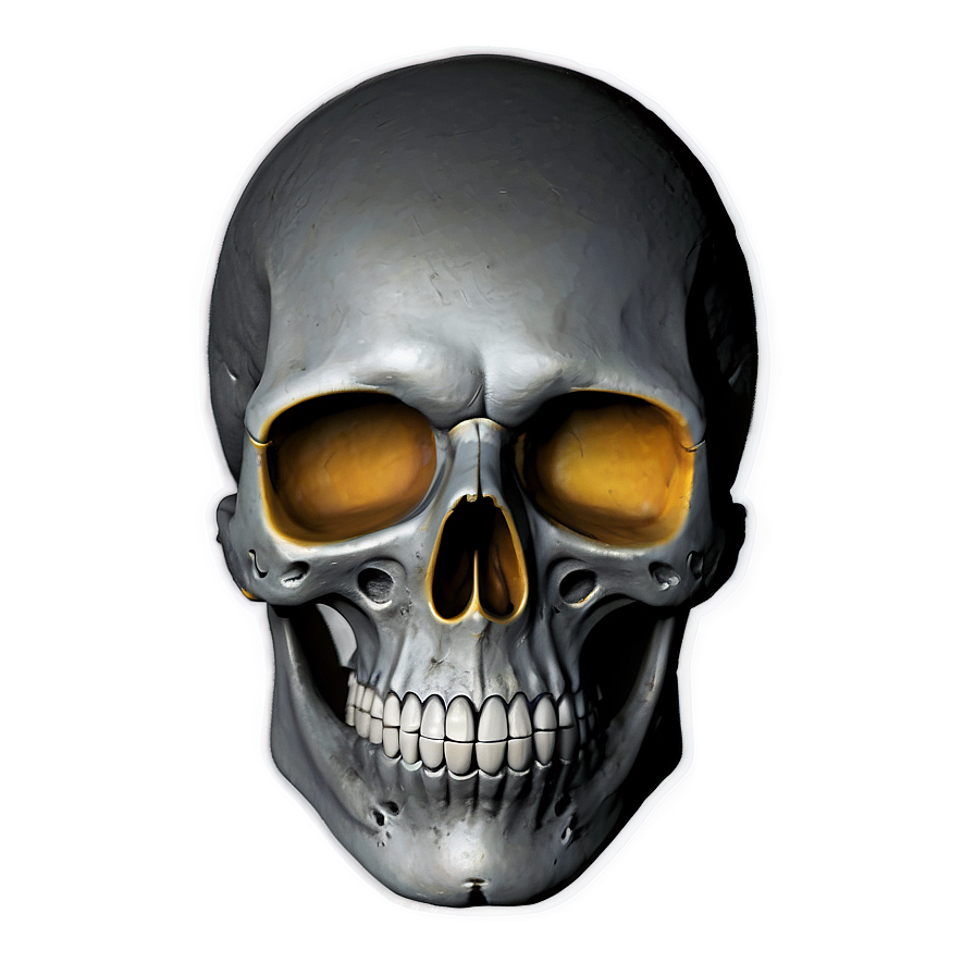 Minimalist Skull Icon Png A PNG