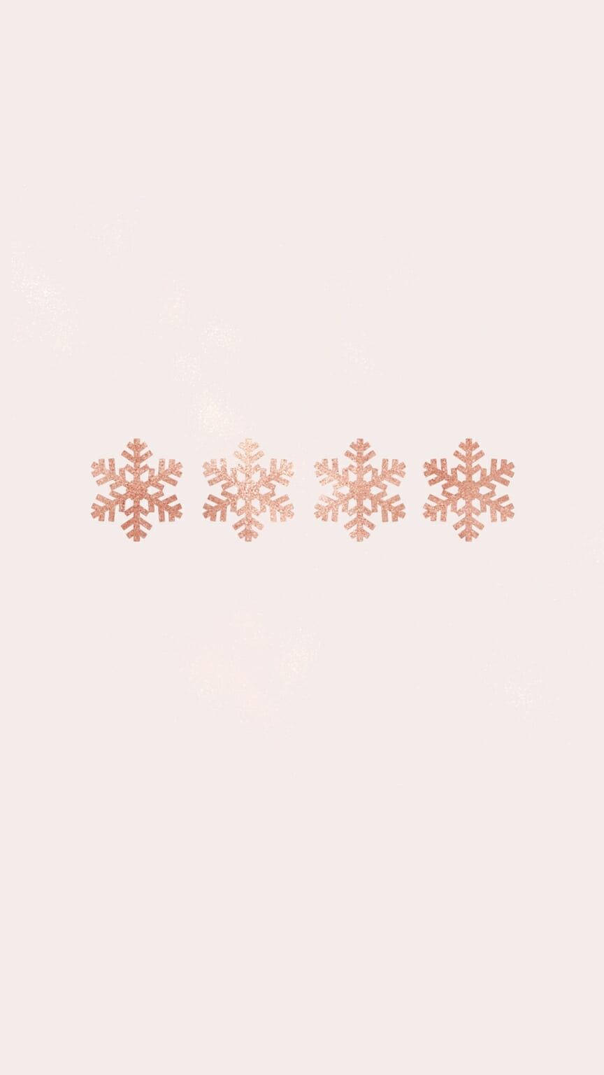 Minimalist Snowflakes Christmas Phone