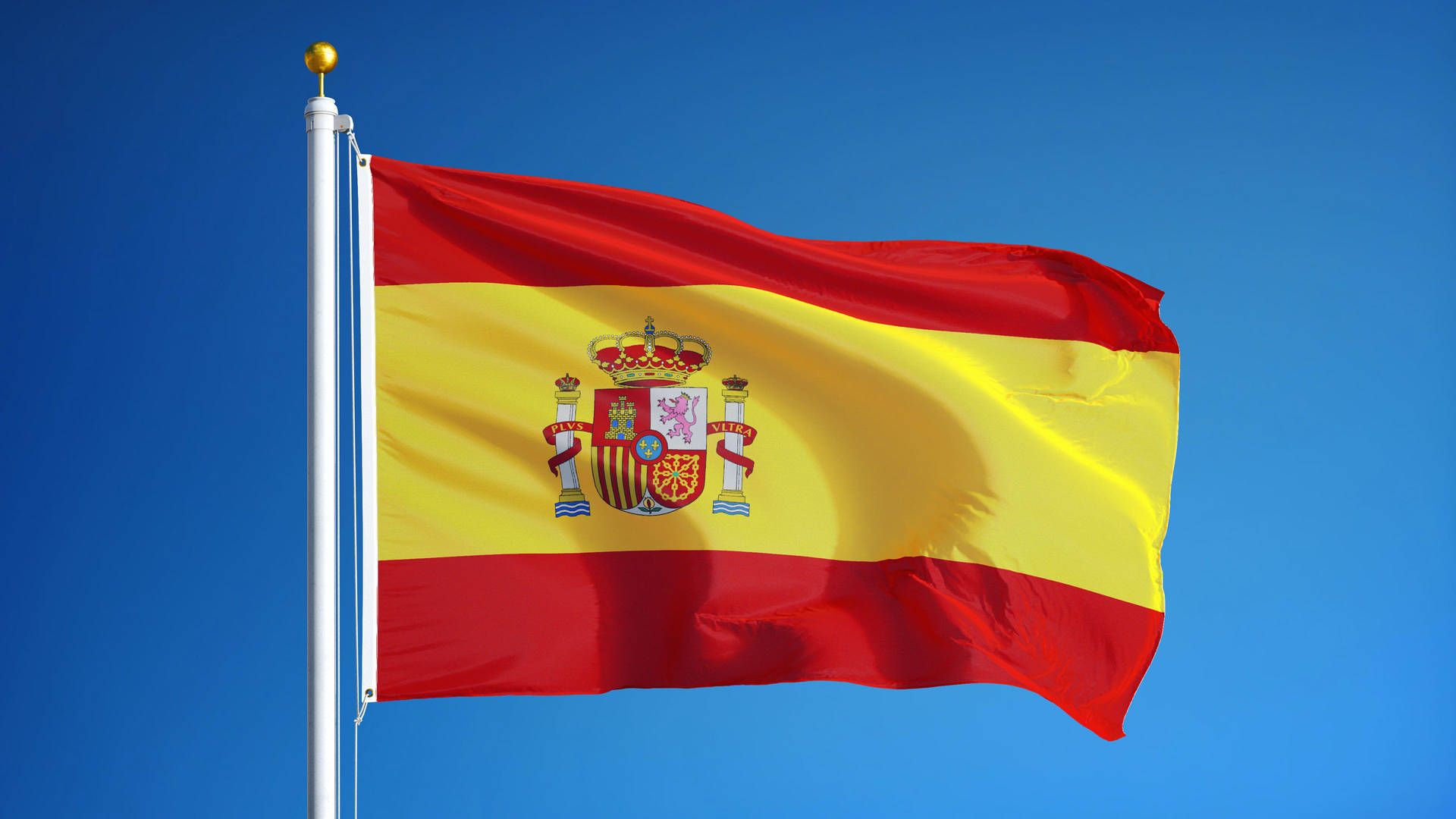 Minimalistisk Spaniens Flag Wallpaper