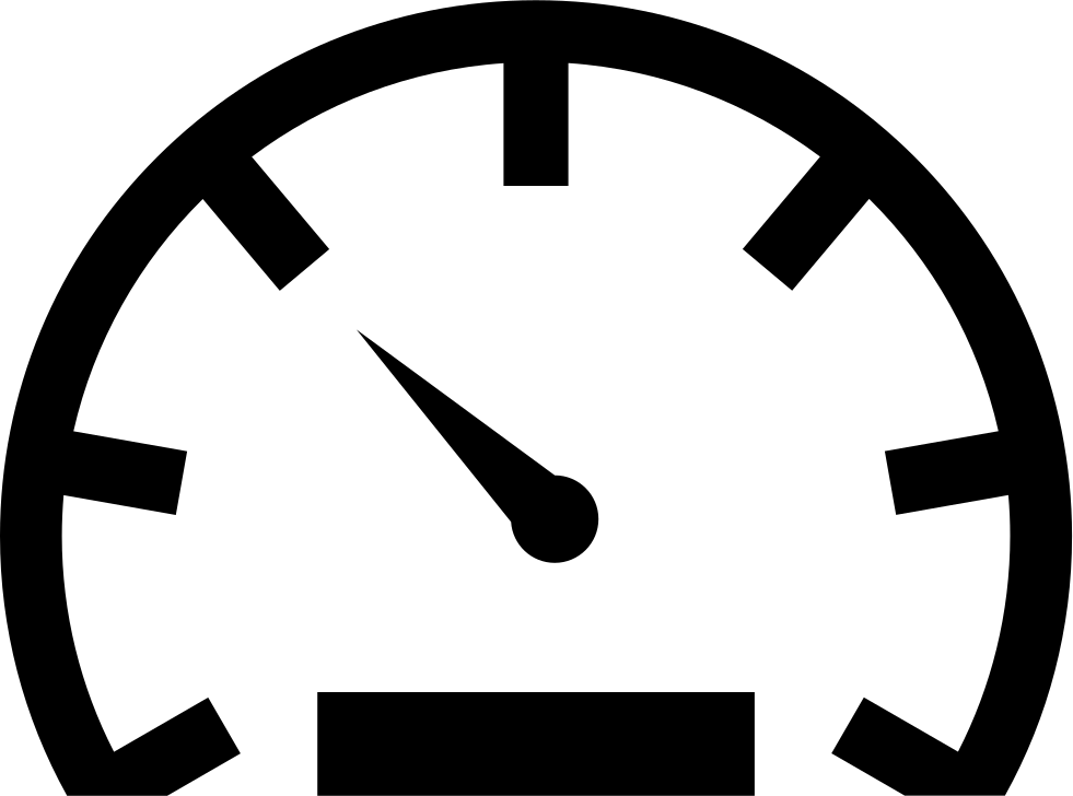 Minimalist Speedometer Graphic PNG