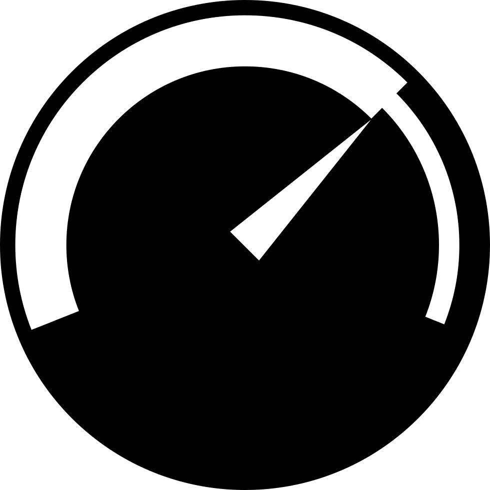 Minimalist Speedometer Graphic PNG