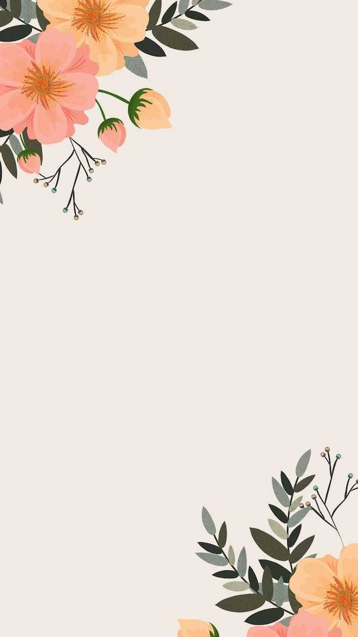 Enjoy the beauty of nature with a minimalist spring. Wallpaper