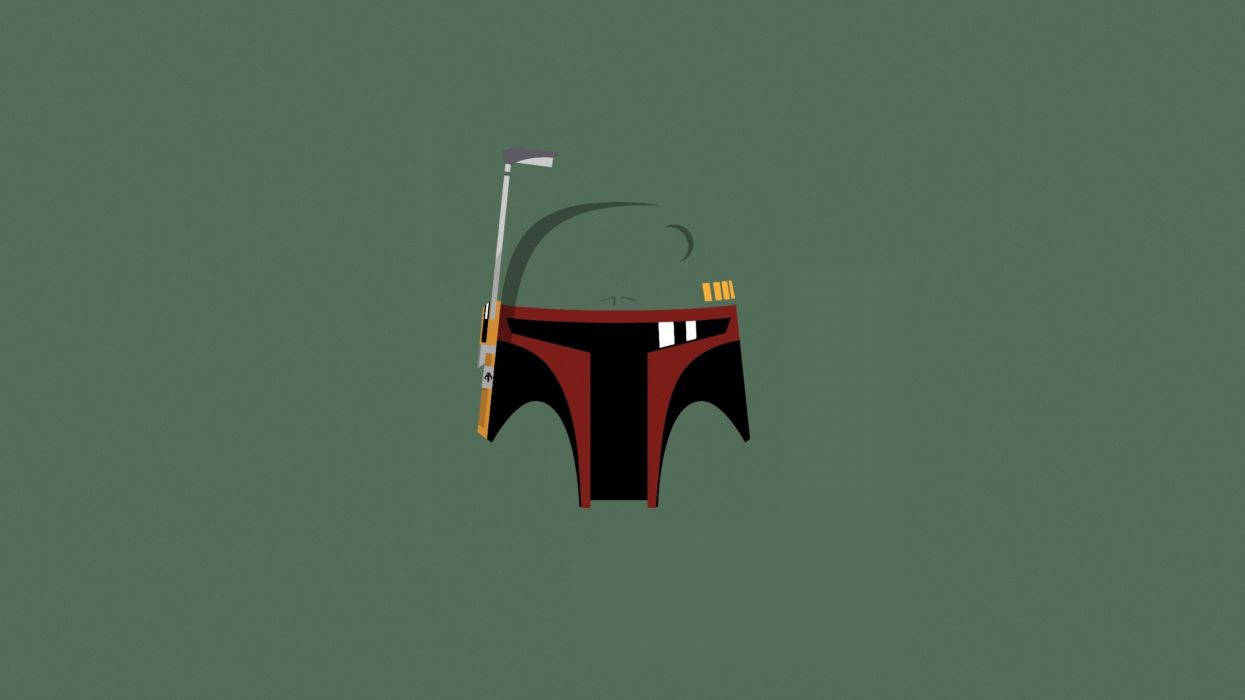 Minimalist Star Wars Red Mask Background
