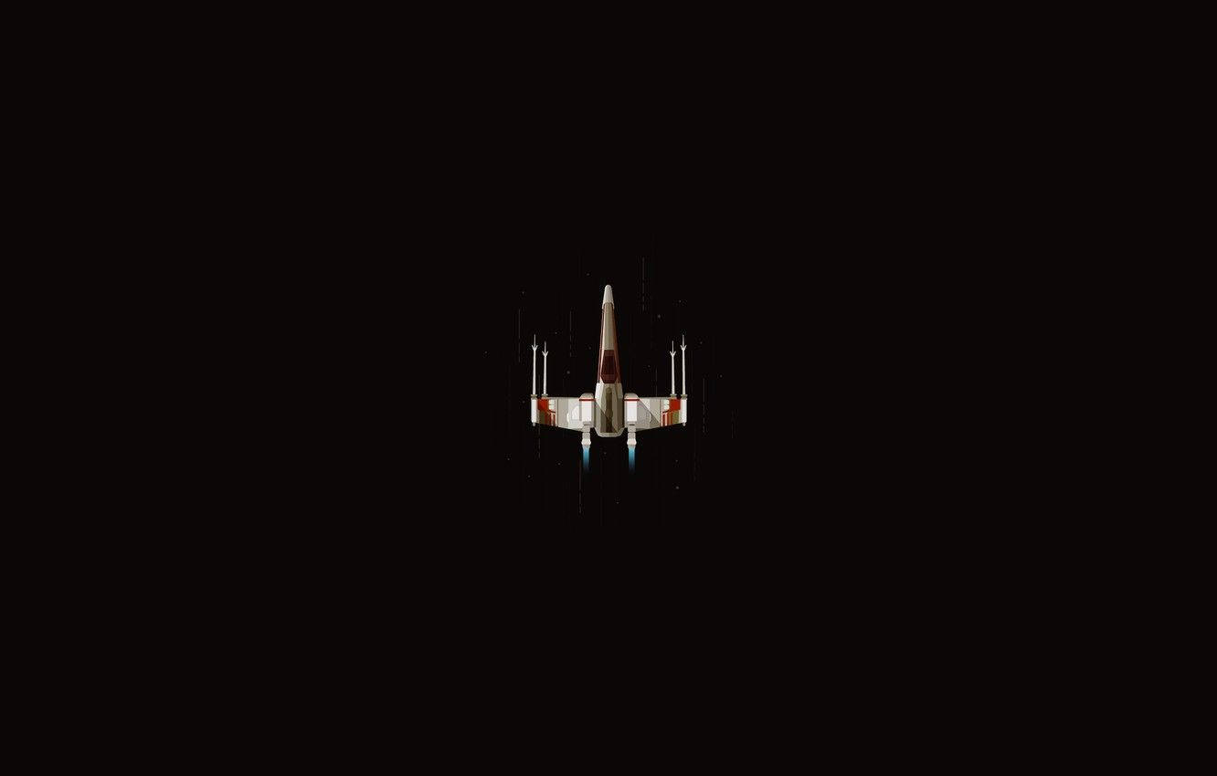 Minimalist Star Wars White Aircraft Background