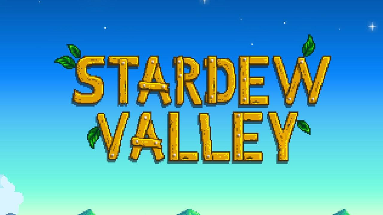 Minimalist Stardew Valley Logo Wallpaper