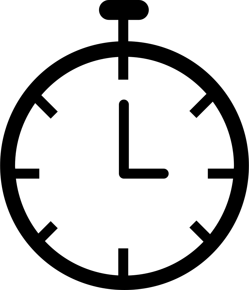 Minimalist Stopwatch Icon PNG