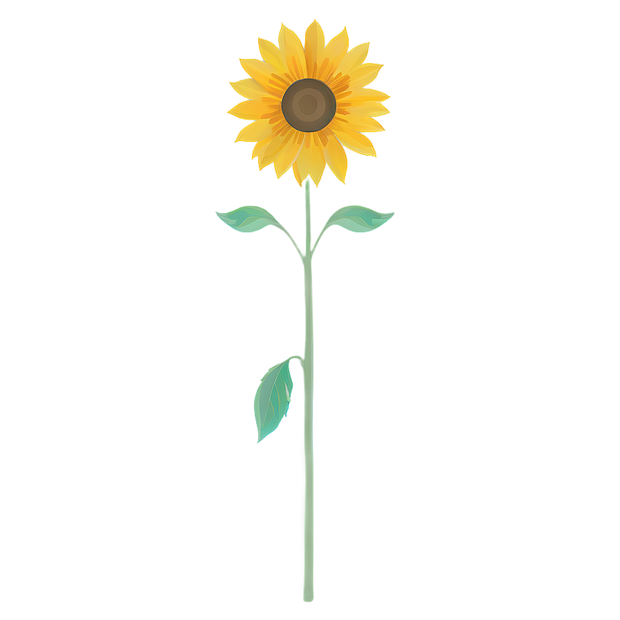 Minimalist Sunflower Png 35 PNG