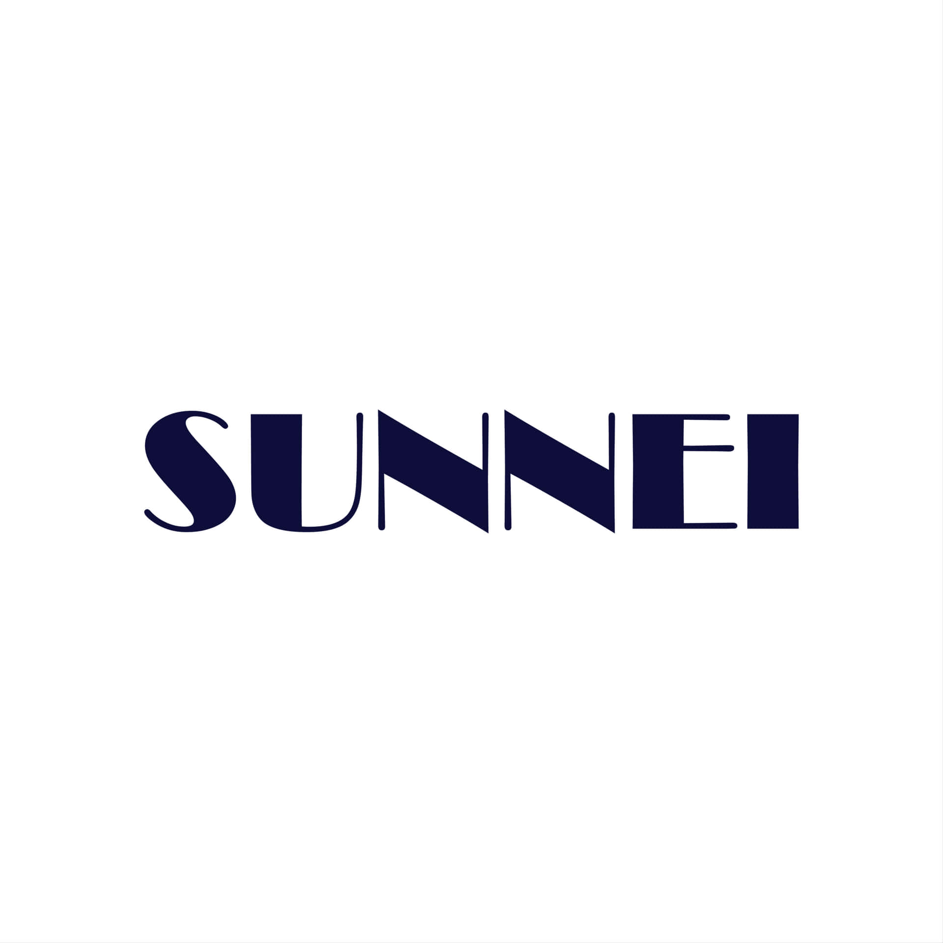 Minimalistisk Sunnei Logo tapet Wallpaper