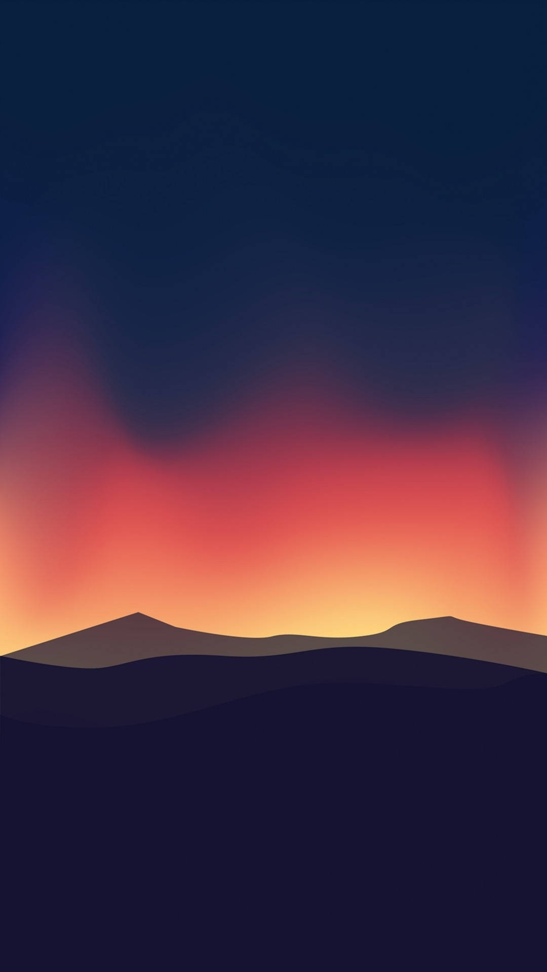 Minimalist Sunset Samsung Galaxy S4 Wallpaper