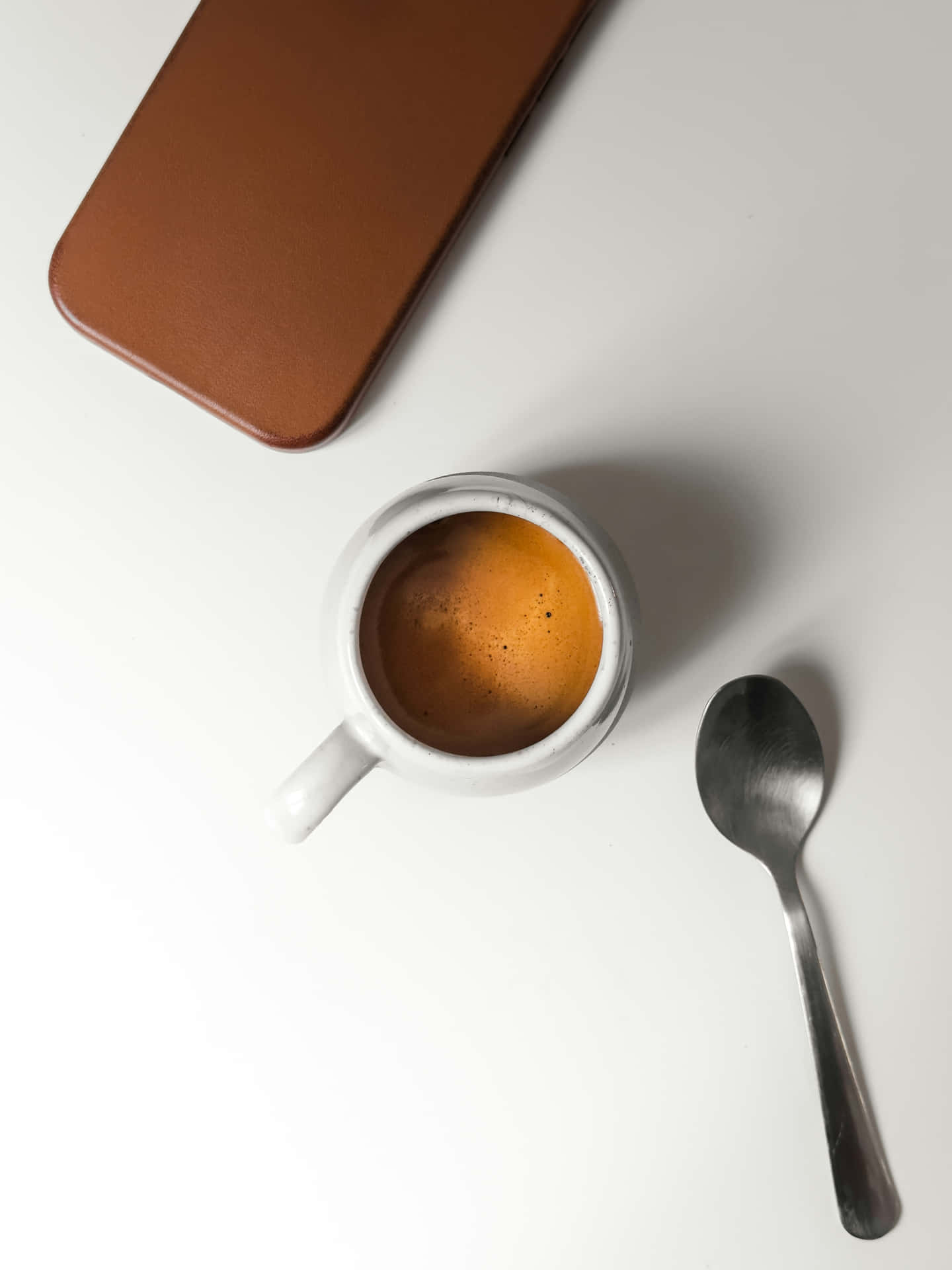 Download Minimalist Tea Setup Top View.jpg Wallpaper | Wallpapers.com