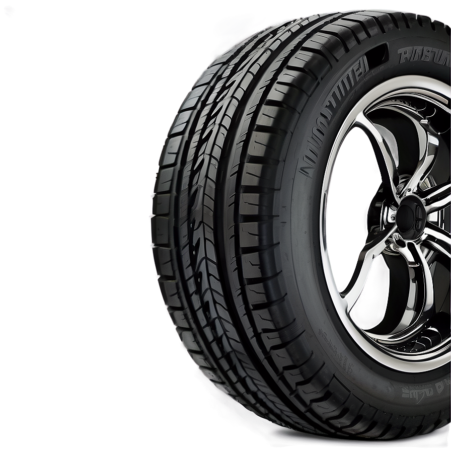 Minimalist Tire Tread Png 06272024 PNG