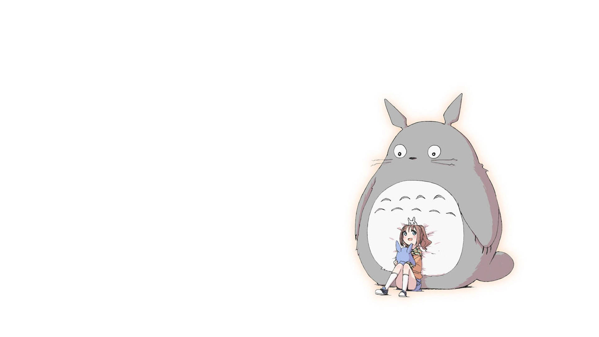 Arteurbano Minimalista De Totoro Fondo de pantalla