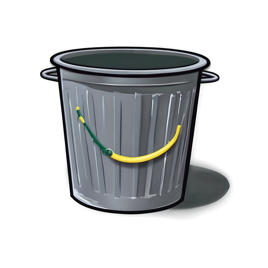 Minimalist Trash Bin Artwork Png Owy99 PNG