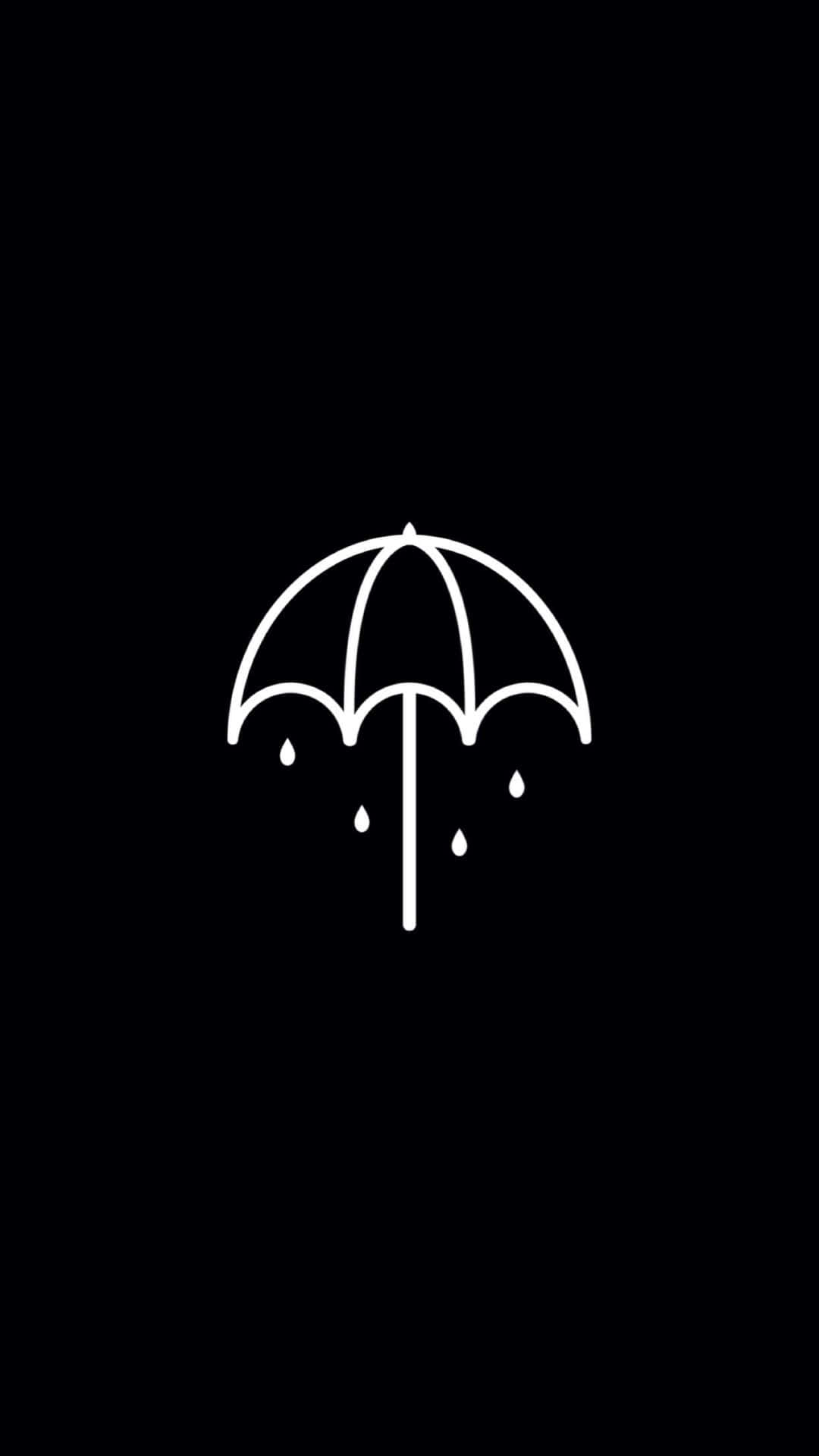 Minimalist Umbrella Design Wallpaper