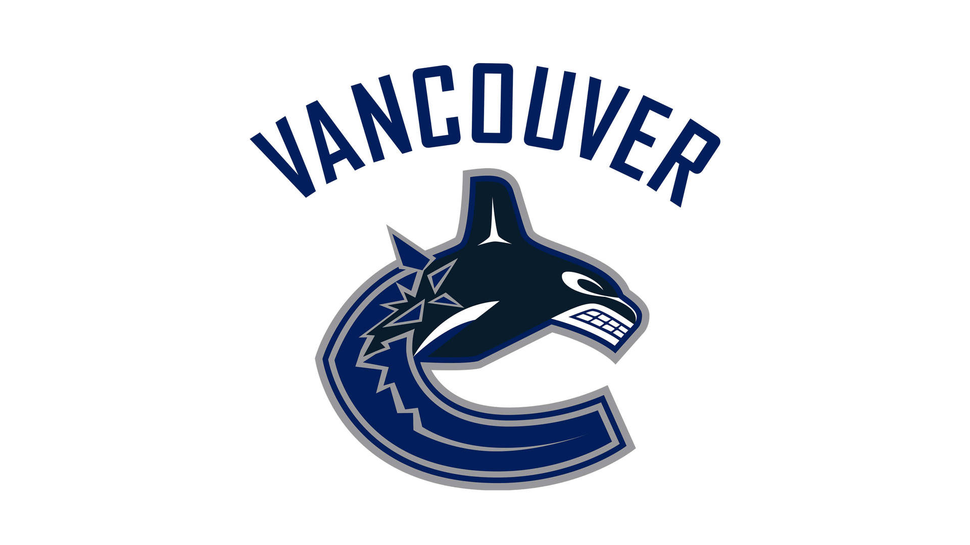 Minimalistisk Vancouver Canucks-inspireret baggrundsbillede Wallpaper