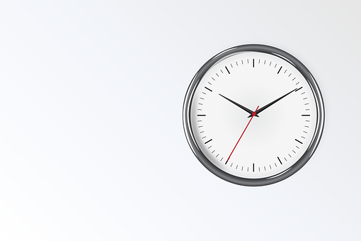 Minimalist Wall Clock Design PNG