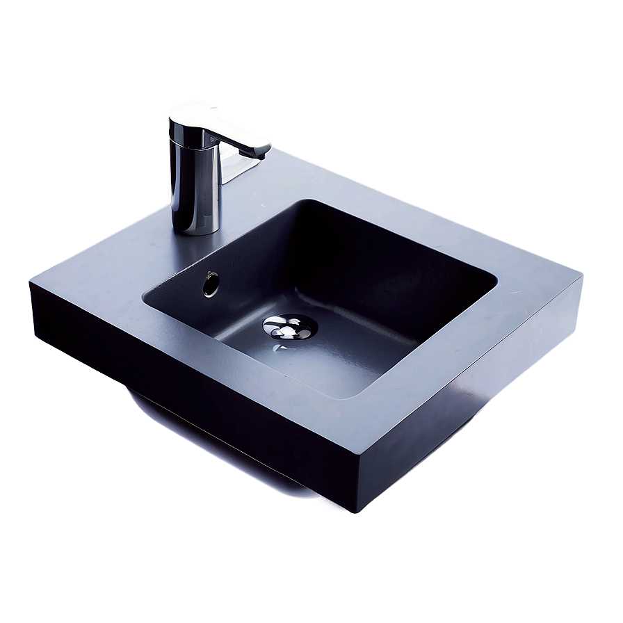 Minimalist Wall-mounted Sink Png 11 PNG