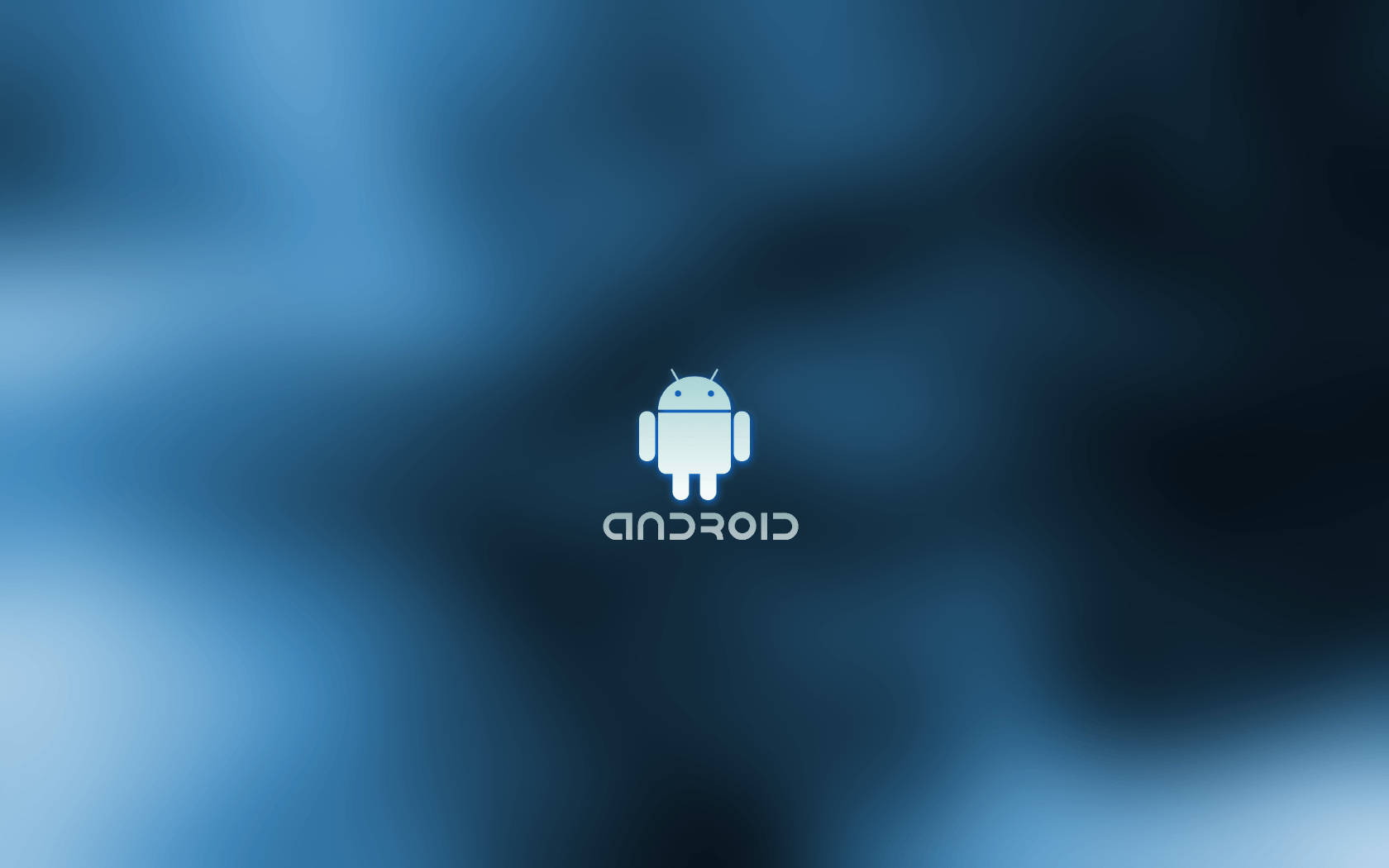 Minimalist White Android Logo Wallpaper