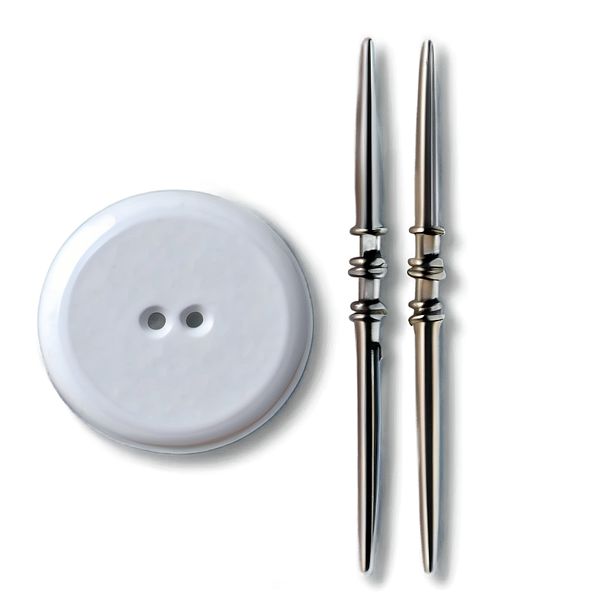 Minimalist White Button Image Png 06272024 PNG