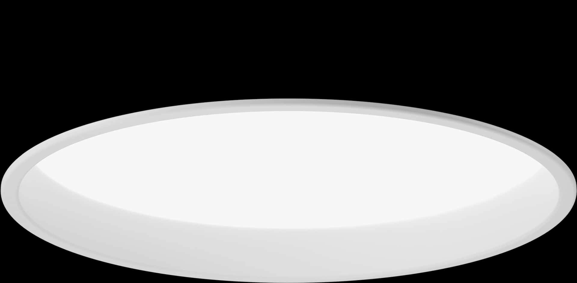 Minimalist White Circleon Black Background PNG