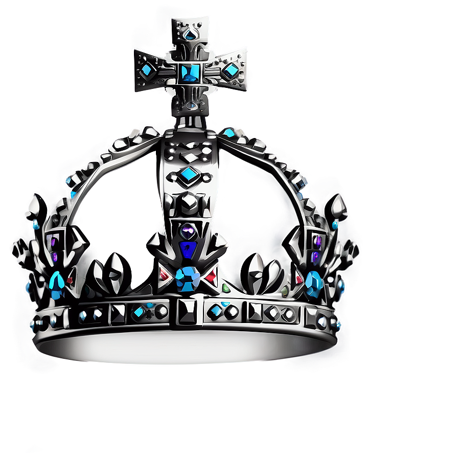 Minimalist White Crown Graphic Png 06252024 PNG