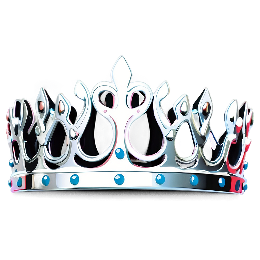 Minimalist White Crown Graphic Png Dsr63 PNG