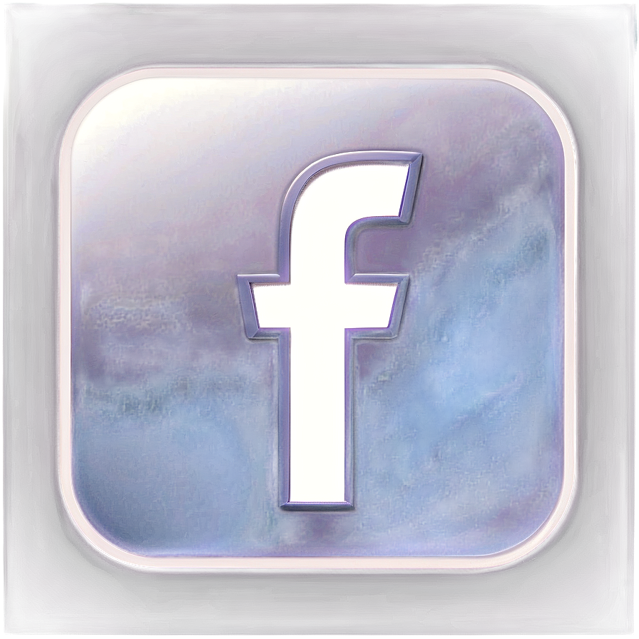 Minimalist White Facebook Icon Png Myv16 PNG