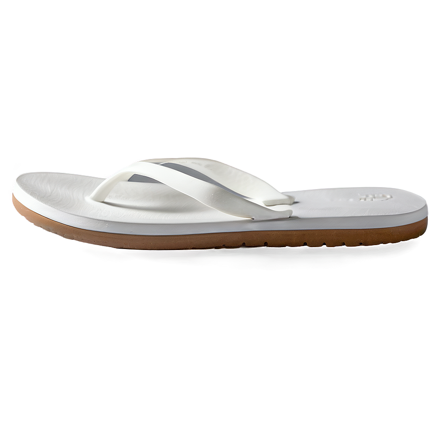 Minimalist White Flip Flop Png 06132024 PNG