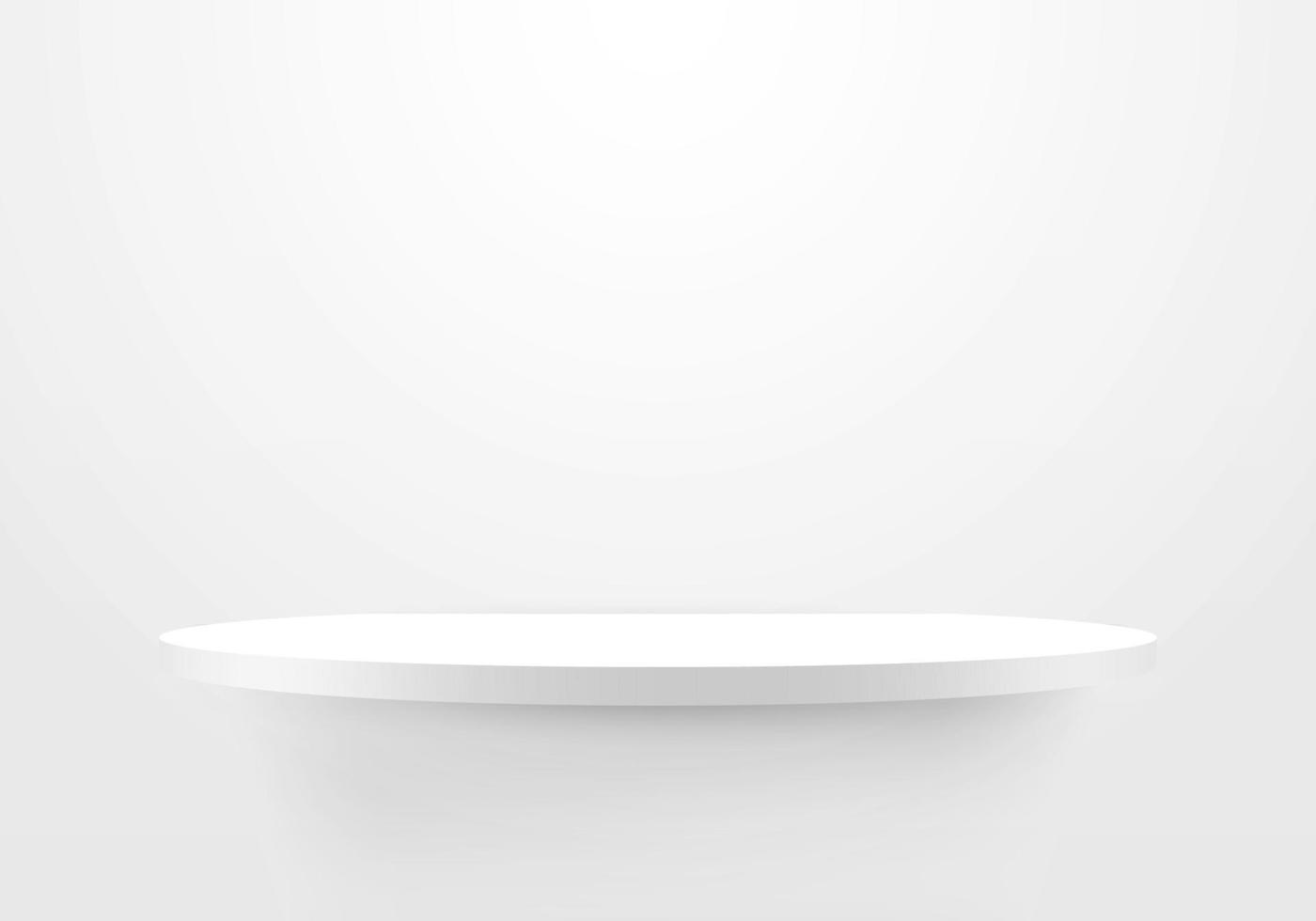 Minimalist White Shelf Display