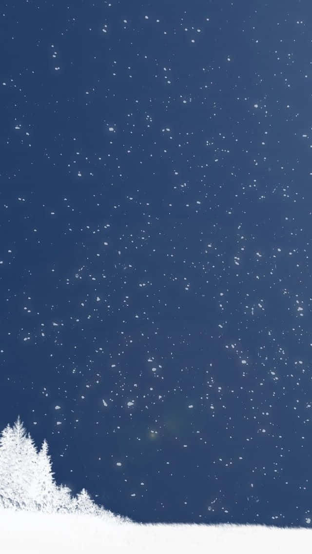 Minimalist Winter Snowfall Aesthetic.jpg Wallpaper